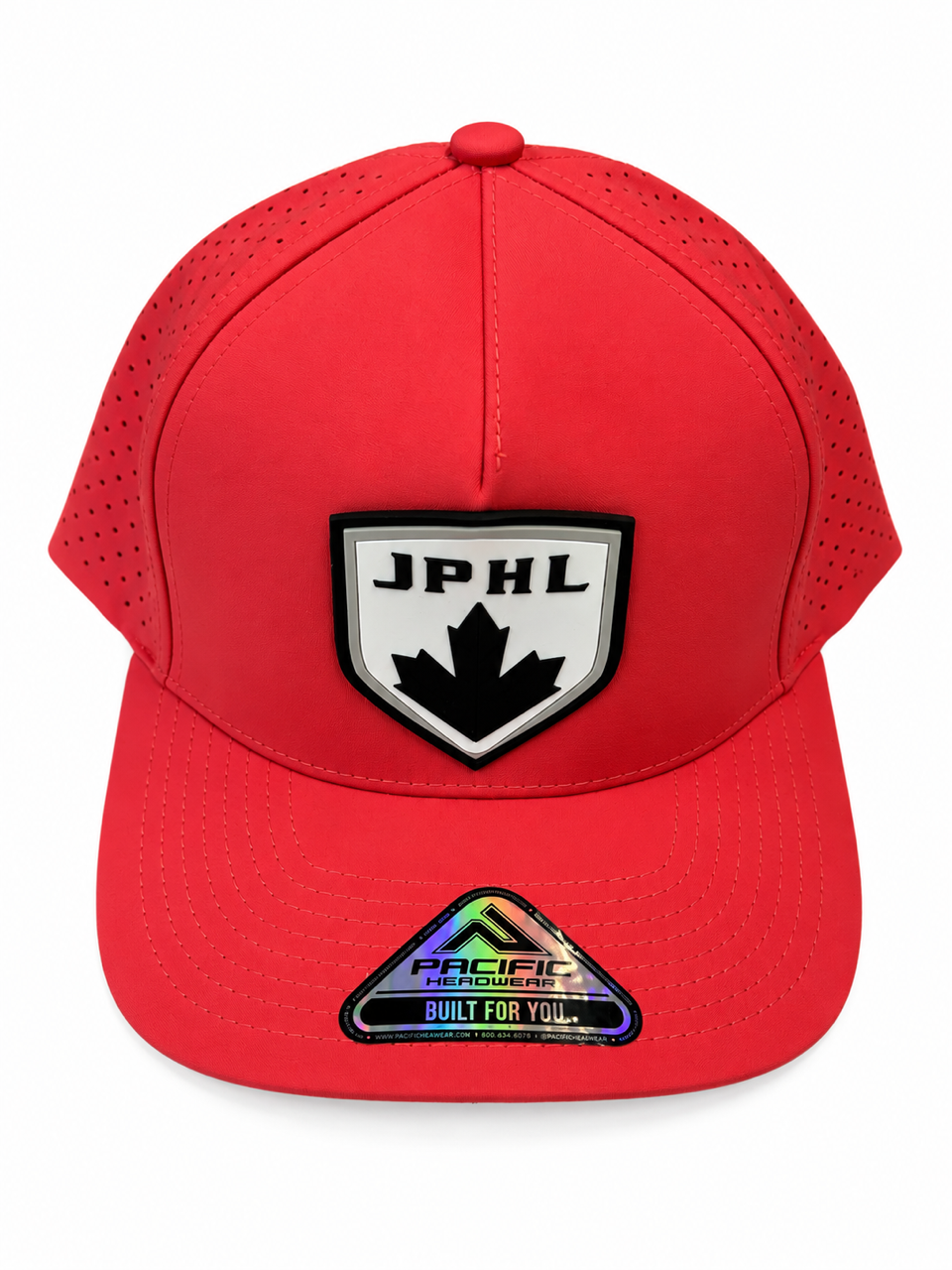 JPHL Salmon Snapback Hat with Rubber Patch