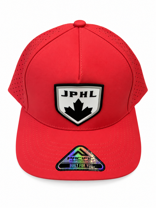 JPHL Salmon Snapback Hat with Rubber Patch